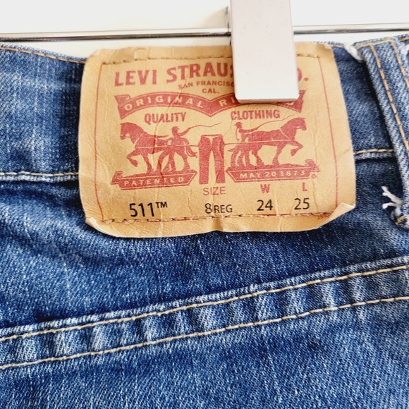 Levi's size 8 511 slim style denim jeans - Picture 5 of 5